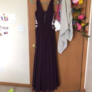 Long Purple Prom Dress